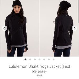 163- $45 *FREE SHIPPING* Lululemon Bhakti Yoga Jacket Black size 4